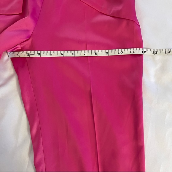 Hot pink strapless sweetheart neckline bow on side jumpsuit - Picture 8 of 13